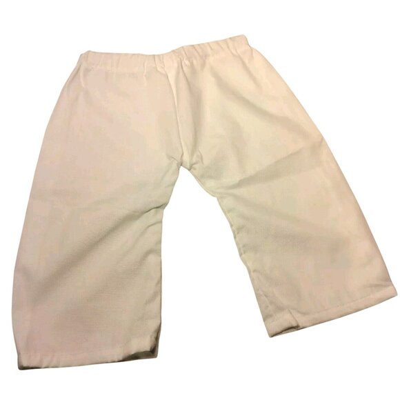 Vintage Baby Outfit White Sleeveless Shirt And Pants White Elephant Giraffe Set - Picture 7 of 10